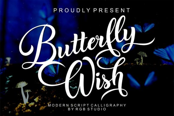 Butterfly Wish: A Cursive Script Font for Elegant Projects