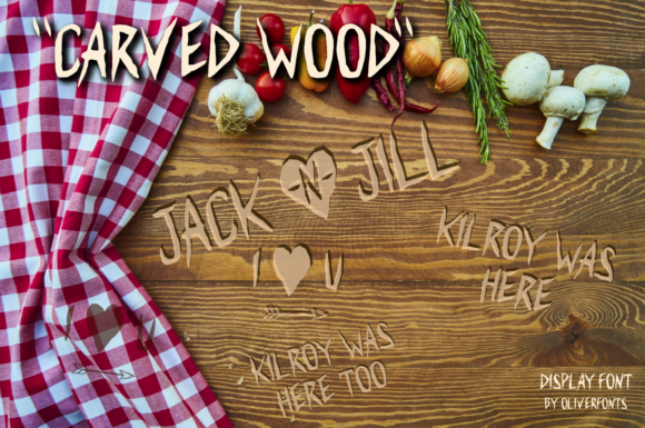 Carved Wood: A Display Font with Bold, Rustic Character