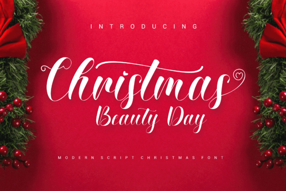 Christmas Beauty Day: A Handwritten Font for Elegant Design