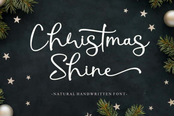 Christmas Shine: A Script Font for Modern Elegance