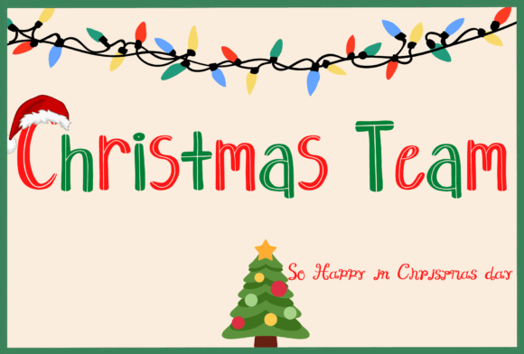 Christmas Team: Your Go-To Handwritten Font for Creative Projects