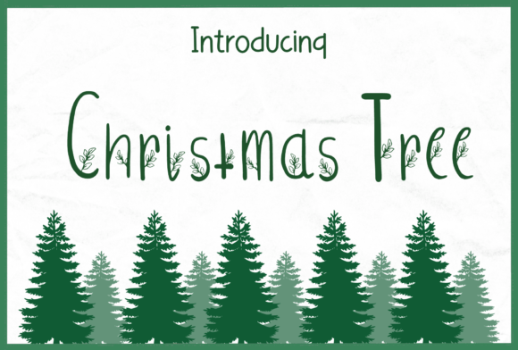 Christmas Tree Font: Your Go-To Handwritten Typeface for Festive Projects