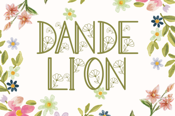 Dandelion: The Delicate Display Font for Personalized Design