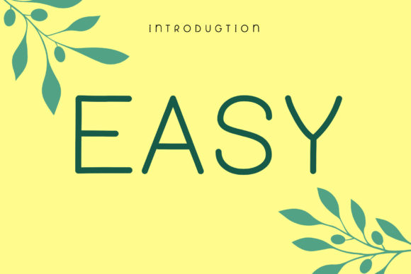 Easy: The Simple Display Font for Clear Brand Messages