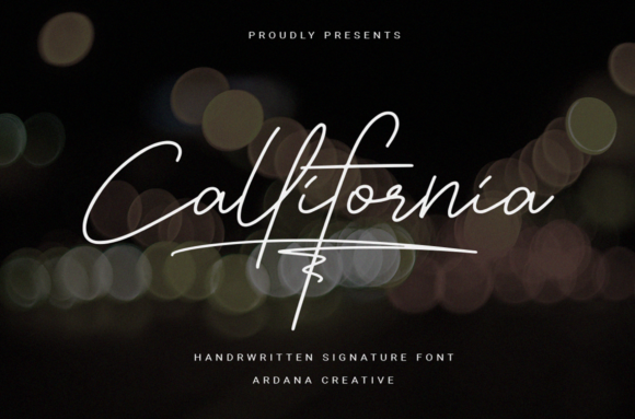 Exploring Callifornia: A Handwritten Font with Modern Elegance