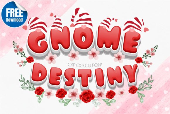 Gnome Destiny: A Color Font for Whimsical Design