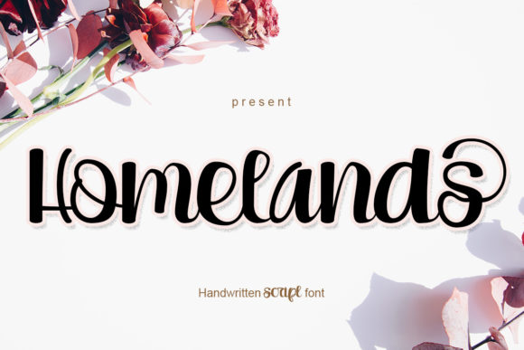 Homelands: A Sweet Calligraphy Typeface for Authentic Designs