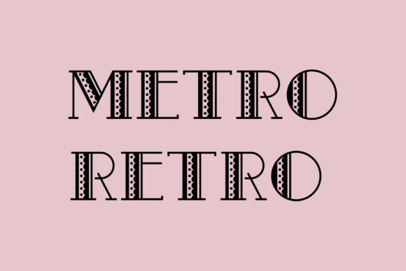 Metro Retro: A Decorative Serif with Vintage Charm
