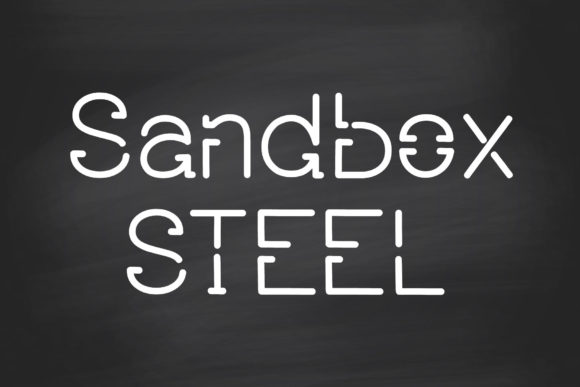 Sandbox Steel: The Clean, Robotic Display Font for Modern Projects
